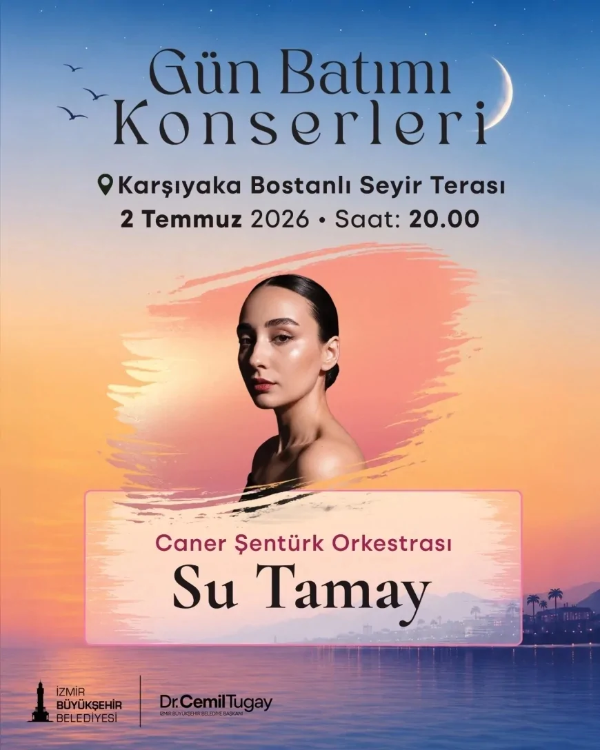 İzmir Büyükşehir Belediyesi Bostanlı Seyir Terası’nda Gün Batımı Konserleri ile yaz akşamlarını müzikle buluşturacak