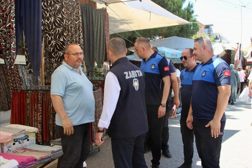 GİRESUN BELEDİYESİ ZABITA EKİPLERİ AKSU PAZAR YERİNDE KAPSAMLI DENETİM GERÇEKLEŞTİRDİ