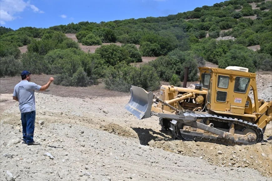Manisa Büyükşehir Belediyesi Çavullar Mahallesi’nde Yağmur Suyu Hasadıyla Çalışacak Gölet Projesinde Yüzde 80 Seviyesine Ulaştı