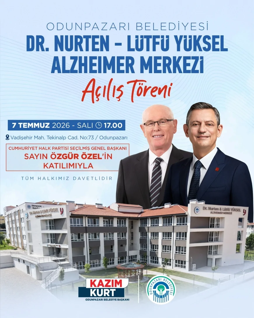 Odunpazarı Belediyesi Dr. Nurten - Lütfü Yüksel Alzheimer Merkezi Özgür Özel’in Katılımıyla Açılıyor