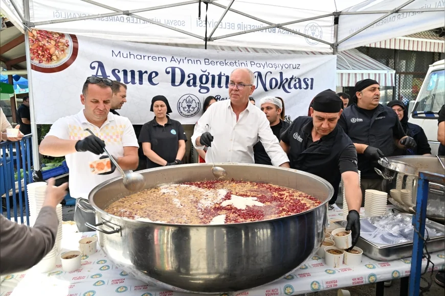 Manisa Büyükşehir Belediyesi Muharrem Ayında Kent Genelinde Aşure İkramlarıyla Paylaşma Geleneğini Sürdürüyor