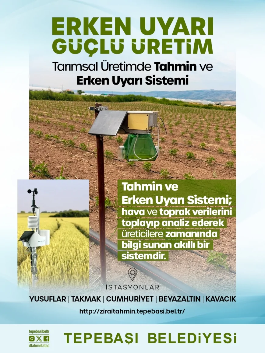 Tepebaşı Belediye Başkanı Dt. Ahmet Ataç: “Üreticimizin alın terini teknolojiyle destekliyor, toprağın bereketini bilimsel verilerle geleceğe taşıyoruz”