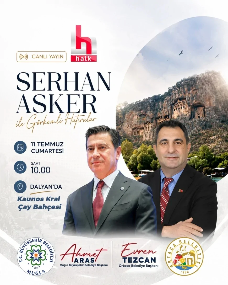 MUĞLA BÜYÜKŞEHİR BELEDİYE BAŞKANI AHMET ARAS HALK TV'NİN CANLI YAYIN KONUĞU OLACAK