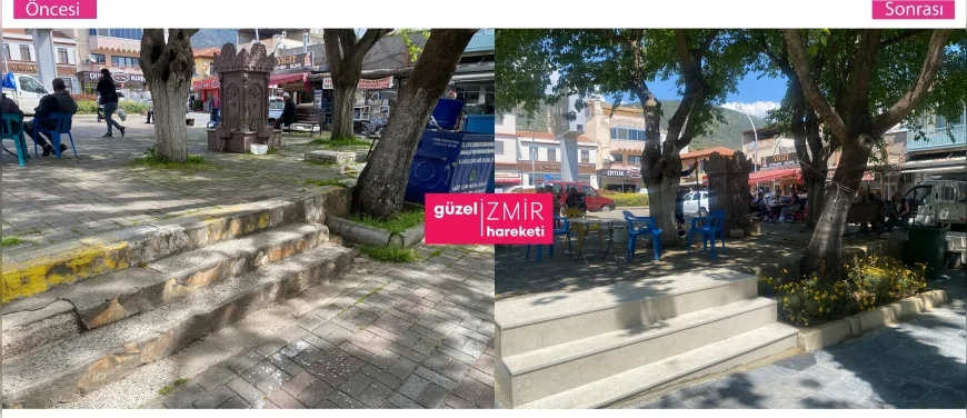 İzmir Büyükşehir Belediye Başkanı Dr. Cemil Tugay’ın Güzel İzmir Hareketi Bayındır’da kamusal alanı yeniden kazandırdı