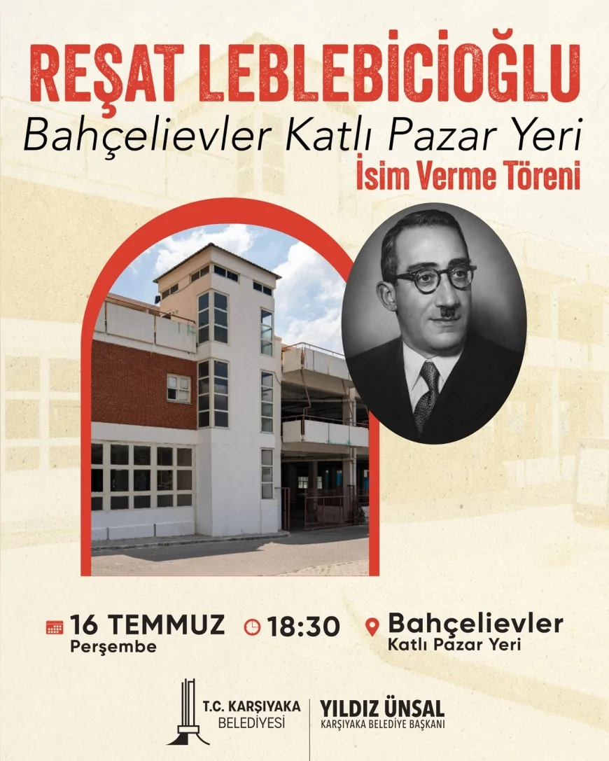 Karşıyaka Belediye Başkanı Yıldız Ünsal: “Reşat Leblebicioğlu’nun adını bağış yaptığı alanda yaşatacağız”