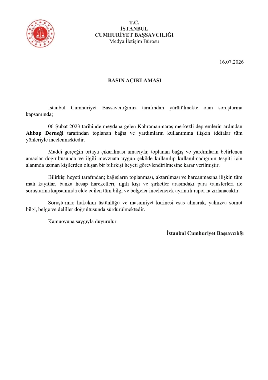 ADALET BAKANI AKIN GÜRLEK: “MİLLETİMİZİN EMANETİNE GÖLGE DÜŞÜREN İDDİALAR SONUNA KADAR İNCELENECEK”
