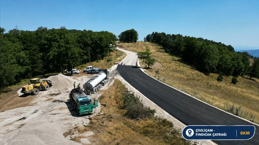Bursa Büyükşehir Belediyesi Mustafakemalpaşa ve Orhaneli kırsalında 45 kilometrelik yol yenileme çalışmalarını sürdürüyor!