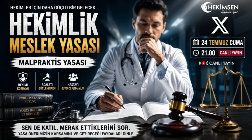 HEKİMSEN Genel Başkanı Uzm. Dr. Adil Kurban: “Hekimlik Meslek Yasası sağlık hizmetinin niteliğini ve hasta güvenliğini güçlendirecek”