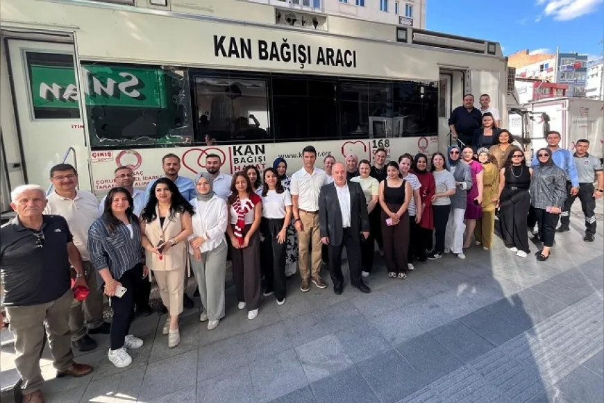 Çorumgaz Kızılay Kan Bağışı Etkinliğinde 76 Ünite Kan ve 9 Kök Hücre Bağışıyla Yüzlerce Hastaya Umut Oldu