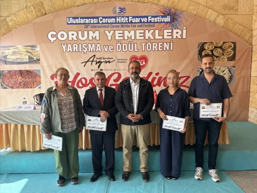 Çorum Belediyesi'nin düzenlediği yöresel lezzet yarışmasında Çorum mutfağının en özel tatları ödüllendirildi