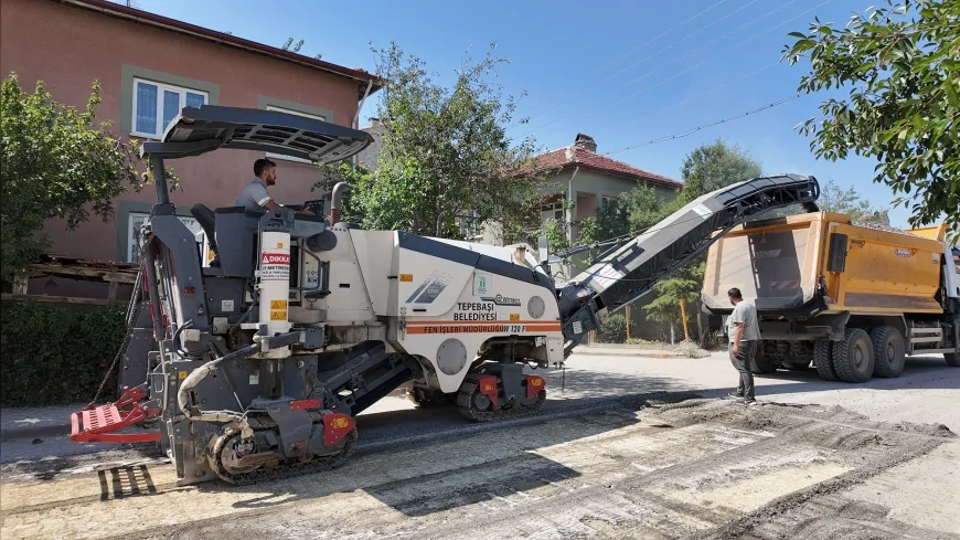 Tepebaşı Belediyesi Şirintepe Mahallesi’nde Asfalt Yenileme Çalışmalarını Program Dahilinde Sürdürüyor