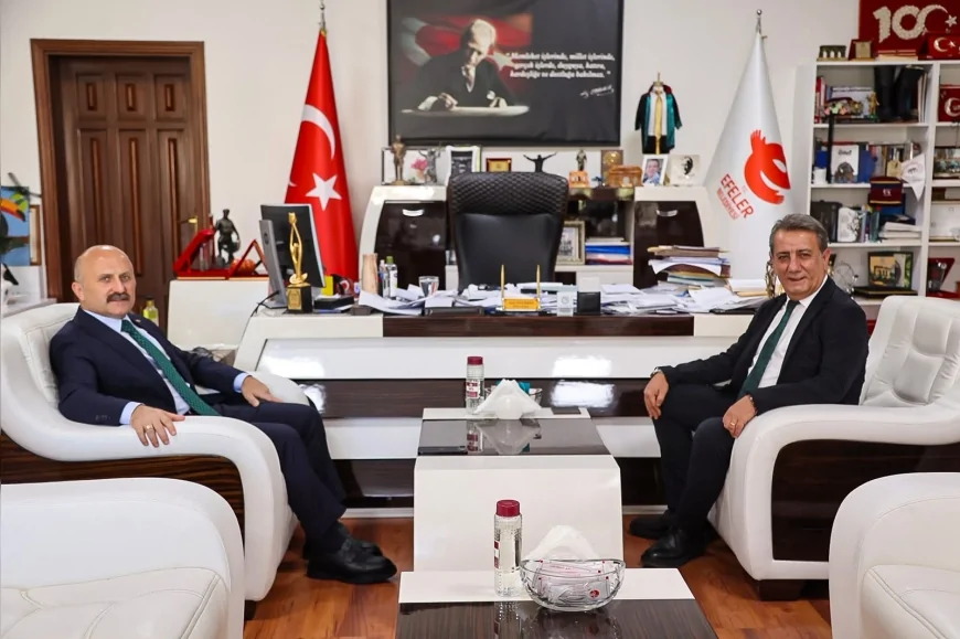 Aydın Efeler Belediye Başkanı Anıl Yetişkin Vali Osman Varol’u Ağırladı, Kent Hizmetleri Görüşüldü