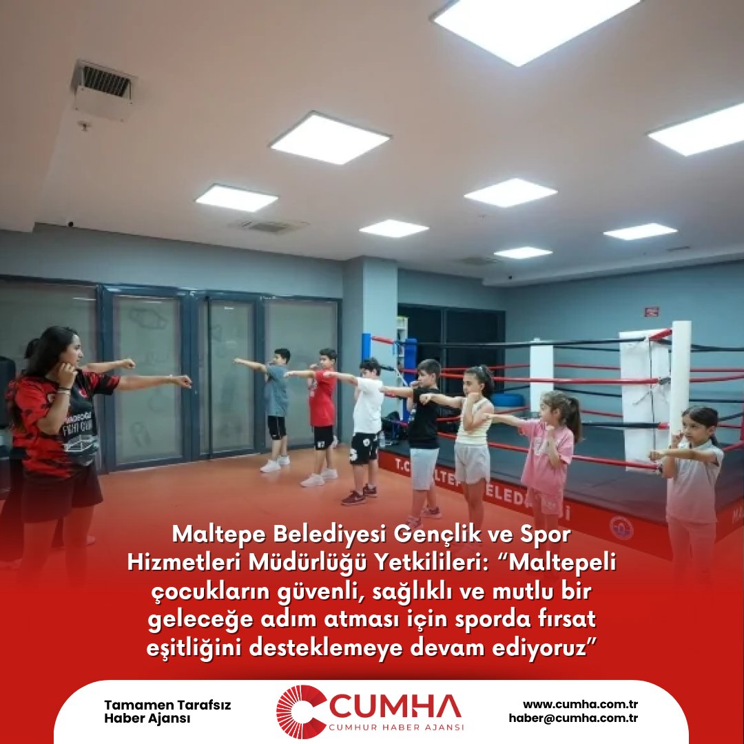 Maltepe'de Çocuklara Ücretsiz Spor Kursları