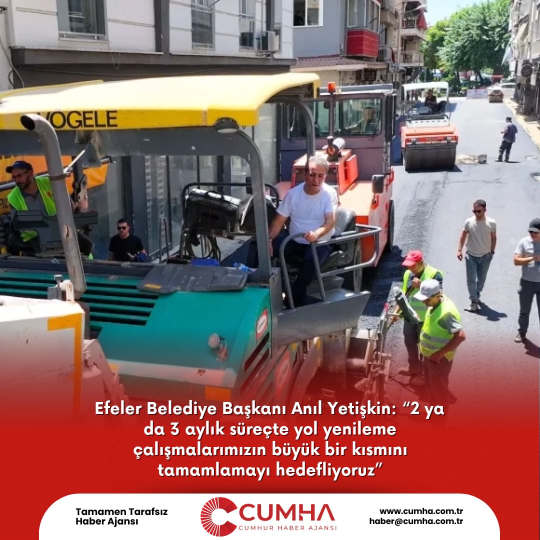 Efeler'de Yol Yenileme Çalışmaları Hız Kazandı