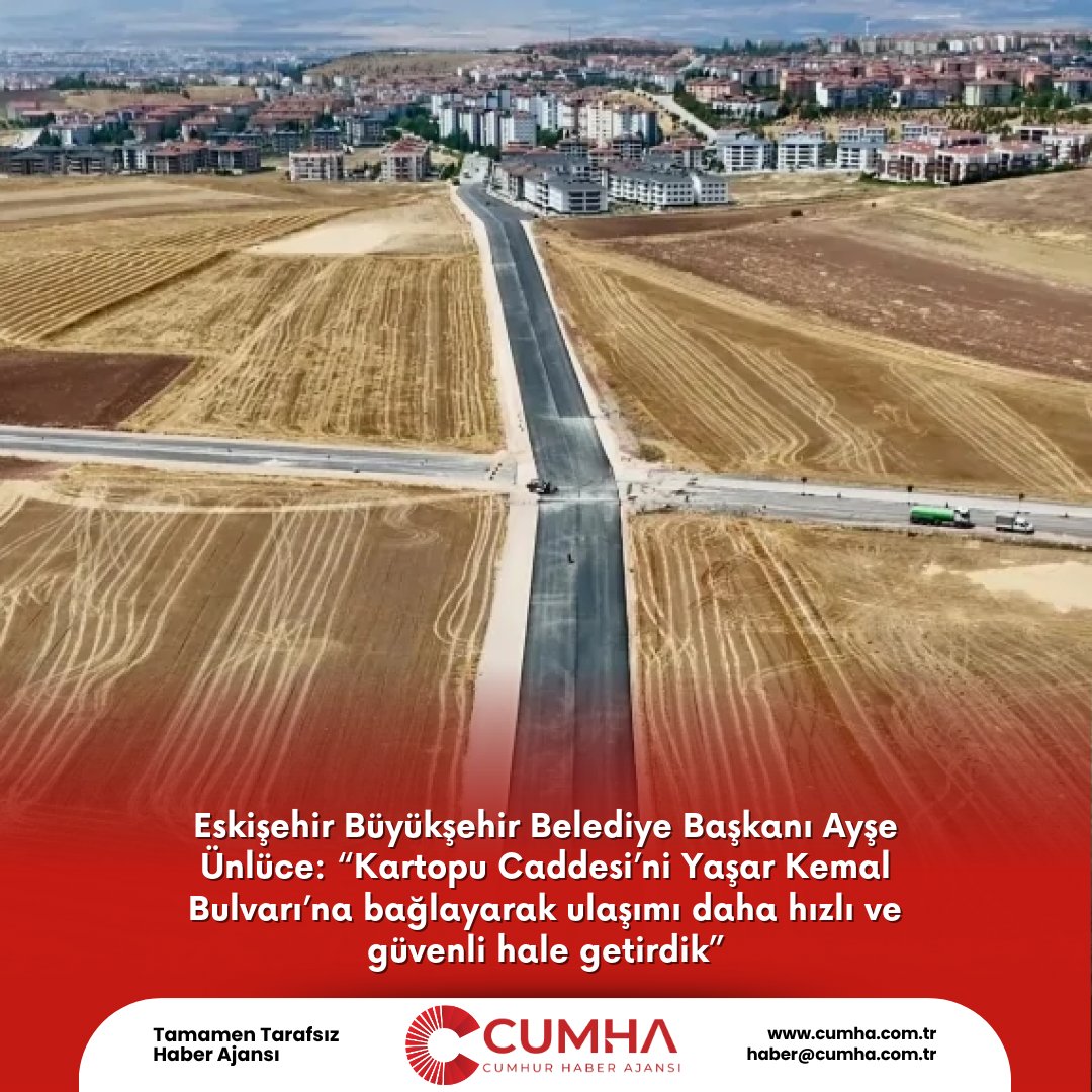 Eskişehir'de Kartopu Caddesi'nde İlk Etap Tamamlandı: Yol 14 Metreye Çıkarıldı, Yaşar Kemal Bulvarı'na Bağlantı Kuruldu