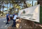 Bornova Belediyesi Çiçekliköy ve Yakaköy’de Usulsüz Tabelaları Kaldırarak Görsel Kirliliğe Müdahale Etti