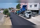 Manisa Büyükşehir Belediyesi Kula Seyitali Mahallesi’nde 1.200 ton sıcak asfalt serimini tamamladı