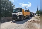 Eskişehir Büyükşehir Belediyesi Han'da Emirdağ Caddesi ve çevre yollarında ulaşım çalışmalarını sürdürüyor