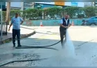 Giresun Belediyesi, Mahallelerde Yol Yıkama ve Yabani Ot Biçme Çalışmalarını Sürdürüyor