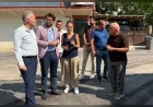 İnegöl Belediye Başkanı Alper Taban, Huzur ve Cerrah Mahallelerindeki altyapı çalışmalarını sahada inceledi