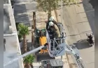 Konak’ta 8 katlı banka binasının çatısında yangın 40 dakikada kontrol altına alındı
