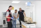 Giresun’da Aracın Üzerinden Geçtiği Yaralı Köpek Belediye Ekiplerince Tedavi Altına Alındı