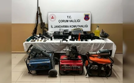 Çorum'da define amacıyla kaçak kazı yapan 5 şüpheli operasyonla yakalandı, tamamı tutuklandı
