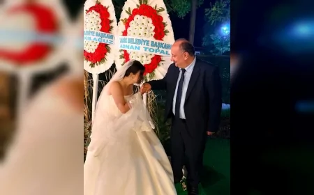 Salıpazarı Belediye Başkanı Refaettin Karaca Kızı Tuğba Nur Karaca'nın Nikahını Kıyarak En Anlamlı Görevlerinden Birini Yerine Getirdi