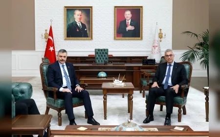 SAĞLIK BAKANI PROF. DR. KEMAL MEMİŞOĞLU: “BAKANLIKLARIMIZ ARASINDAKİ ÇALIŞMALARI SON DERECE VERİMLİ BİR GÖRÜŞMEDE DEĞERLENDİRDİK”