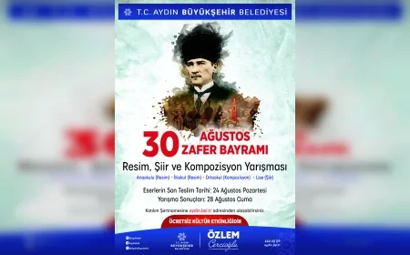 Aydın Büyükşehir Belediye Başkanı Özlem Çerçioğlu gençleri 30 Ağustos Zafer Bayramı temalı ödüllü yarışmaya davet etti