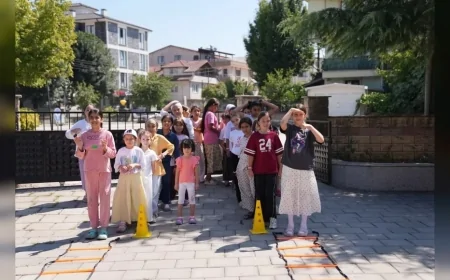 Düzce Belediyesi ‘Hareket Camide’ Projesiyle Uzunmustafa Mahallesi’nde Kur’an Kursu Öğrencilerini Sporla Buluşturdu