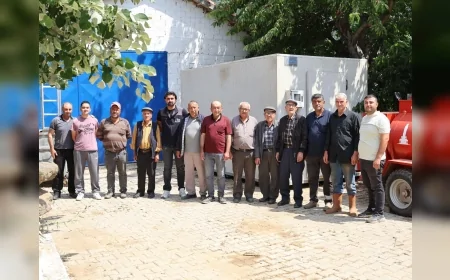İzmir Büyükşehir Belediye Başkanı Dr. Cemil Tugay’ın desteğiyle Ödemiş Tekke’de üreticiye soğuk hava deposu teslim edildi