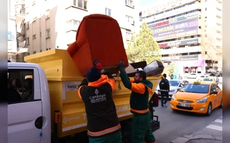 Çankaya Belediyesi Hacimli Atıklarını Gelişigüzel Bırakanlara 8 Bin 687 TL Ceza Uygulayacak