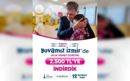 İzmir Büyükşehir Belediye Başkanı Dr. Cemil Tugay: “Yuvamız İzmir’de aylık hizmet ücretini 2 bin 500 liraya düşürdük”
