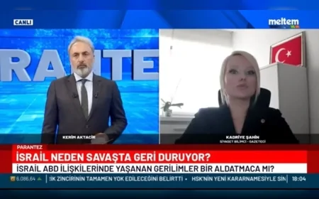 Siyaset Bilimi Uzmanı ve Gazeteci Kadriye Şahin, Meltem TV'de İsrail-ABD Gerilimi ve MOSSAD Gündemini Değerlendirdi