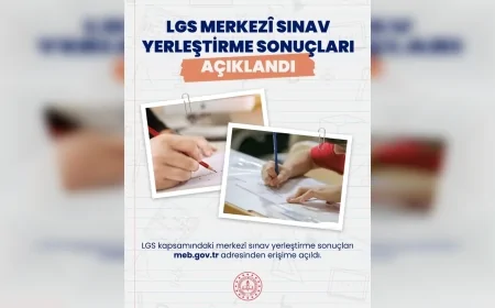 Millî Eğitim Bakanlığı LGS Yerleştirme Sonuçlarını Açıkladı Öğrencilerin Yüzde 93,56’sı Tercihlerine Yerleşti