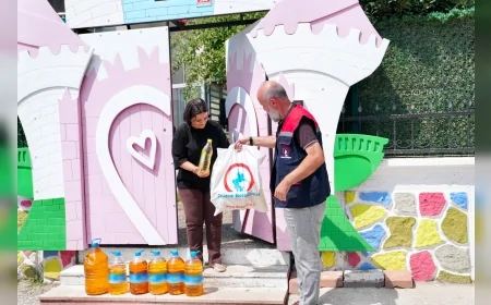 Düzce Belediyesi atık yağ kampanyasında örnek dayanışma 35 litre atık yağ karşılığında alınan hediyeler ihtiyaç sahiplerine ulaştırıldı!