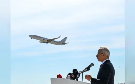Ulaştırma ve Altyapı Bakanı Abdulkadir Uraloğlu: “Antalya Havalimanı'nın 77 metrelik yeni hava trafik kontrol kulesi Antalya'nın yeni simgelerinden biri olacak”