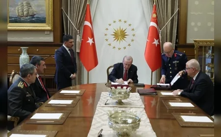 Cumhurbaşkanı Recep Tayyip Erdoğan Yüksek Askerî Şûra kararlarını imzaladı, Türk Silahlı Kuvvetlerinde terfi, atama ve emeklilik süreçleri netleşti