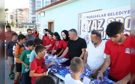 Pursaklar Belediyesi Yaz Spor Okulları 11 farklı noktada çocukları sporla buluşturmaya devam ediyor