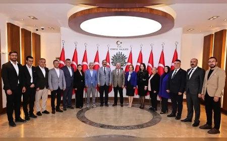 ÇORUM KENT KONSEYİ YENİ YÖNETİMİ VALİ ALİ ÇALGAN’I ZİYARET EDEREK İŞ BİRLİĞİ ÇALIŞMALARINI DEĞERLENDİRDİ