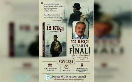 İnebolu’da Cevat Coşkun "12 Keçi" Romanının Finalini Okurlarıyla Birlikte Konuşacak