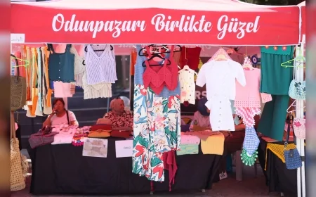 Odunpazarı’nda üreten kadınların el emeği ürünleri Hicri Sezen Meydanı’nda satışa sunulacak