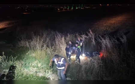 Çorum’da kontrolden çıkan motosiklet tarlaya devrildi, 2 kişi yaralandı