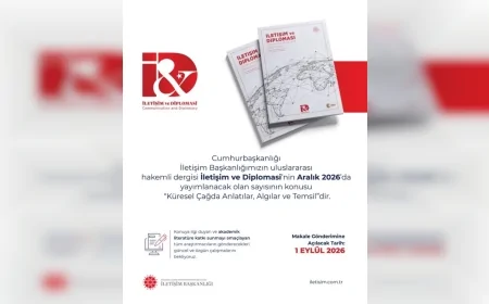 İletişim ve Diplomasi Dergisi Aralık 2026 Sayısı İçin “Küresel Çağda Anlatılar, Algılar ve Temsil” Temalı Makaleleri Bekliyor