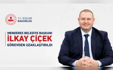 İçişleri Bakanlığı Menderes Belediye Başkanı İlkay Çiçek’i geçici tedbirle görevden uzaklaştırdı