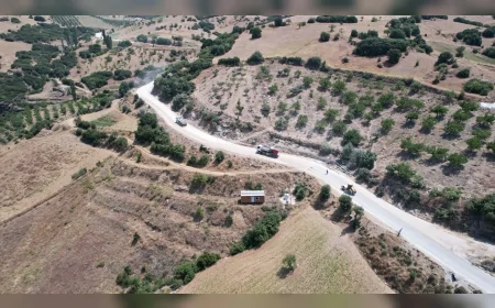 Manisa Büyükşehir Belediyesi Kula’da Gökdere ve Söğütdere’yi Bağlayan 12,5 Kilometrelik Yolda Çalışma Başlattı