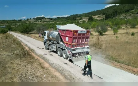 Bursa Büyükşehir Belediyesi Keles’te 3 mahallenin 13 kilometrelik ulaşım ağını yeniliyor