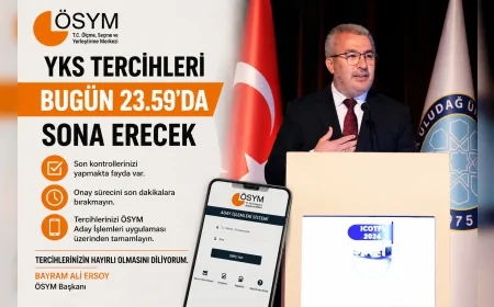 ÖSYM Başkanı Bayram Ali Ersoy: “YKS tercihlerinde onay sürecini son dakikalara bırakmayın”
